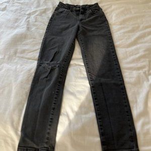Cotton On - Size 2 : Distressed Gray/Black Jeans